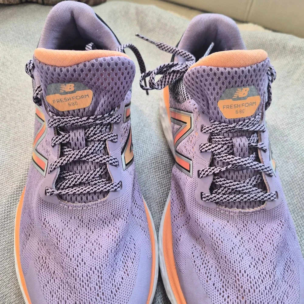 New Balance Fresh Foam 680 v7 Womens 8B Raw Amethyst Runningcore Sporty Chic